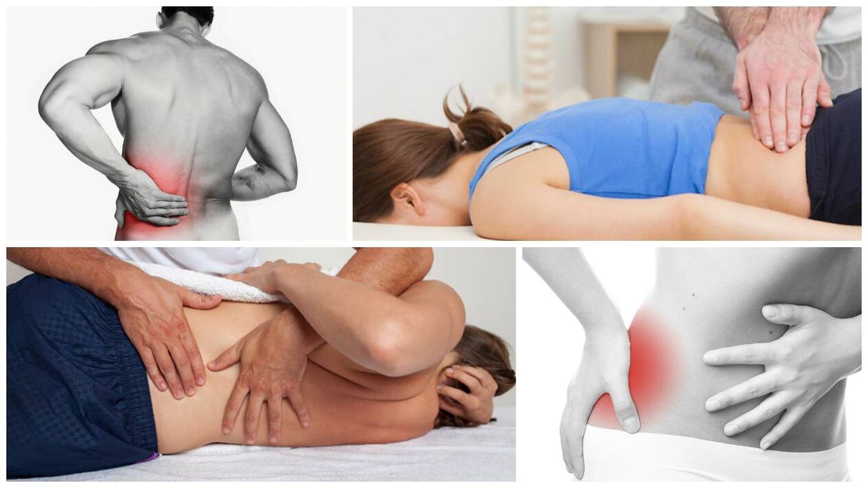 Symptome und Ursachen von Rückenschmerzen. 